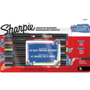 Rotulador sharpie acrilico creative markers bull blister de 5 unidades colores surtidos