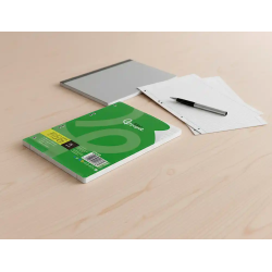 Recambio liderpapel din a5 100 hojas 75 gr horizontal con margen 6 taladros