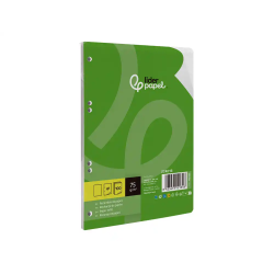 Recambio liderpapel din a5 100 hojas 75 gr liso sin margen 6 taladros