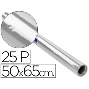 Papel celofan rollo trepado incoloro 25 hojas de 50x65 cm