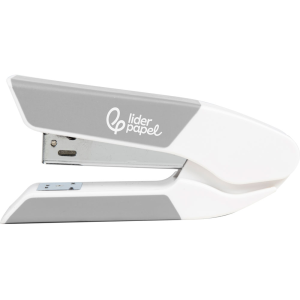 Grapadora liderpapel con regalo de extraegrapas y caja de 1000 grapas 26/6 capacidad 20h color gris