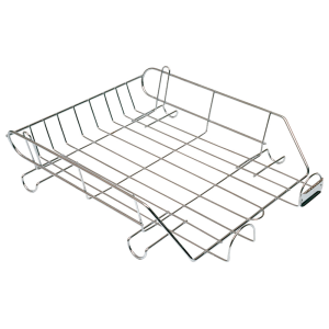 Bandeja sobremesa metalica q-connect cromada 370x275 mm