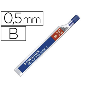 Minas staedtler mars micro grafito 0,5 mm b tubo con 12 unidades