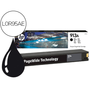 Ink-jet hp 913a pagewide 352 mfp 377 / p57750 / p55250 / 452 / 477 / 552 negro 3.500 pag