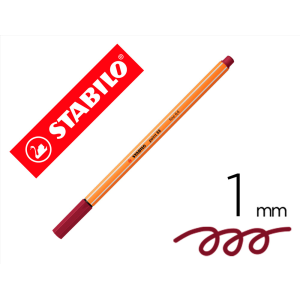 Rotulador stabilo punta de fib ra point 88 purpura punta fina 0,4mm