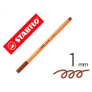 Rotulador stabilo punta de fib ra point 88 sanguina punta fina 0,4mm