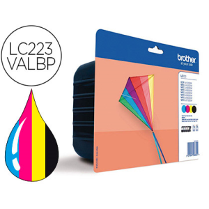 Ink-jet brother lc-223valbp dcpj4120dw / mfcj4420dw / 4620dw / 5320dw pack de 4 colores 550 paginas