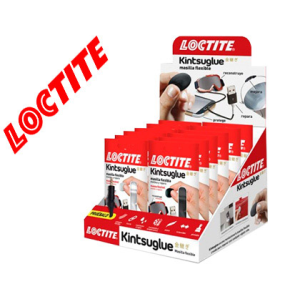 Masilla reparadora loctite kintsu glue expositor 16 unidades 8 blancas y 8 negras
