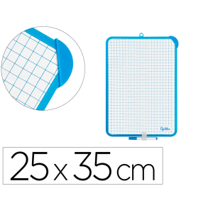 Pizarra blanca liderpapel 25x35 cm con rotulador y borrador