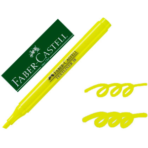 Rotulador faber castell fluorescente textliner 38 amarillo