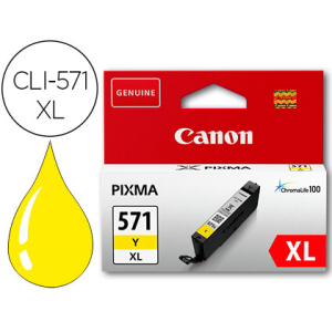 Ink-jet canon cli-571xl pixma mg6852 / ts6050 / ts8050 amarillo 500 pag