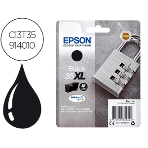 Ink-jet epson 35xl t3591 pro wf-4720dwf / 4725dwf / 4730dtwf / 4740dtwf negro alta capacidad 1900 paginas