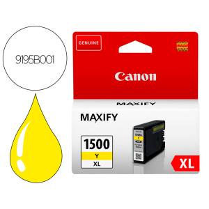 Ink-jet canon pgi-1500xl mb2050 / mb2150 / mb2155 / mb2350 / mb2750 / mb2755 amarillo