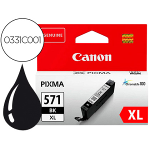 Ink-jet canon cli-571bk xl pixma ts5051 / 5053 / 5055 / 6050 / 6051 / 6052 / 8051 / 8052 / 9050 / 9055 negro 4425