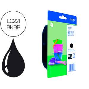 Ink-jet brother lc221bk dcp-j562dw / mfc-j480dw / 680dw / 880dw negro 260 paginas