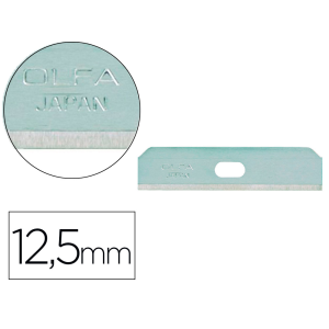 Repuesto cuter olfa ancho 12,5 mm blister de 10 unidades para cuter seguridad sk-7