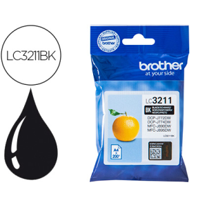 Ink-jet brother lc3211bk dcp-j572 / dcp-j772 / dcp-j774 / mfc-j890 / mfc-j895 negro 200 pag