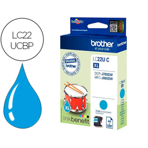 Ink-jet brother lc22ucbp xl dcp-j785dw / dcp-j785dwxl / mfc-j985dw / mfc-j985dw cian 1.200 pag