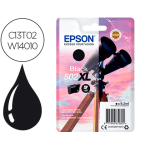 Ink-jet epson 502 xl expression home xp 5100 / 5105 workforce wf 2860 / 2860dwf negro 550 paginas