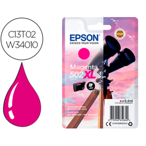 Ink-jet epson 502 xl expression home xp 5100 / 5105 workforce wf 2860 / 2860dwf magenta 470 paginas