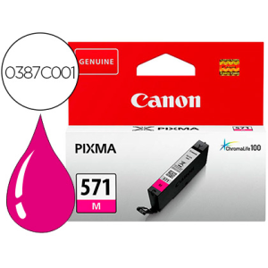 Ink-jet canon cli 571 pixma ts5051/ ts6050 / ts8051 / ts9050 magenta 182 paginas
