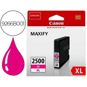 Ink-jet canon pgi 2500 xl maxify ib4050 / mb5050 / mb5150 / mb5155 / mb5350 / mb5450 magenta 1295 paginas