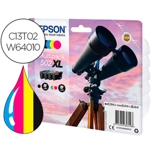 Ink-jet epson 502 xl xp-5105 multipack negro amarillo cian y magenta