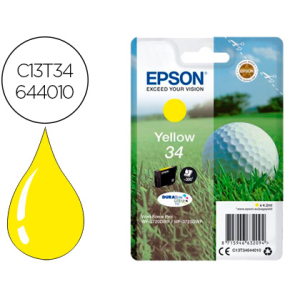 Ink-jet epson 34 workforce pro wf-3720 / wf-3720dwf / wf-3725dwf amarillo 300 paginas