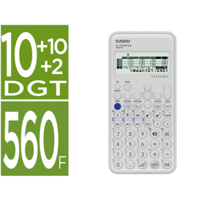 Calculadora casio fx-570sp classwiz iberia cientifica 560funciones 9 memorias 10+2 digitos 5 idiomas con tapa