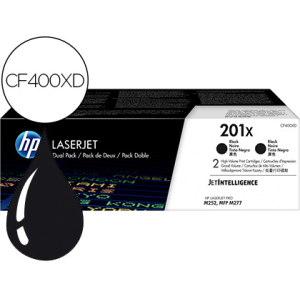 Toner hp laserjet 201x m252 mfp m277 negro pack de 2 unidades 2800 paginas