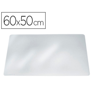 Vade sobremesa durable transparente antirreflectante 65x50 cm