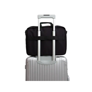 Maletin para portatil q-connect 15,6/' negro 1 asa 2 bolsillos exteriores polietileno reciclado