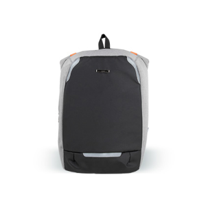 Mochila para portatil q-connect 18/' negra / gris poliester impermeable 460x170x310 mm