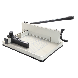 Guillotina q-connect kf16916 manual profesional largo del corte 330 mm capacidad 400 hojas