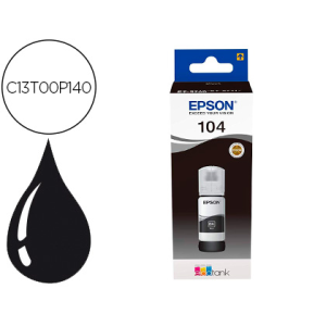 Tinta epson ecotank 104 et-2710 / 2711 / 2712 / 2720 / 2726 / 4700 negro 4500 paginas
