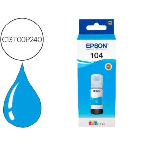 Ink-jet epson ecotank 104 et-2710 / 2711 / 2712 / 2720 / 2726 / 4700 cian 7500 paginas