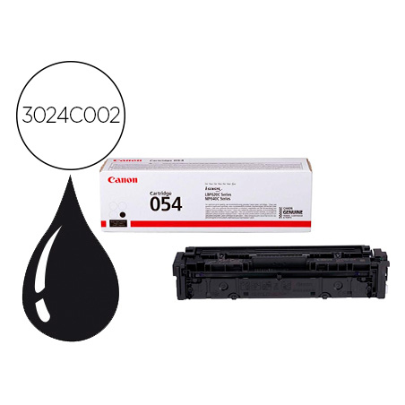 Toner canon 054 lbp622 / mf641 / i-sensys lbp621 / 623 / 641 / 643 / 645 / 622 negro 1500 paginas