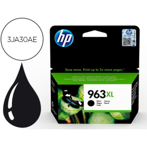 Ink-jet hp 963 xl officejet pro 9010 / 9020 / 9022 / 9023 / 9025 negro 2000 paginas