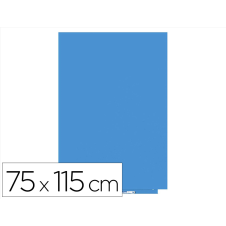 Pizarra blanca rocada lacada magnetica modular sin marco color azul 75x115 cm