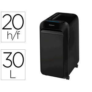 Destructora de documentos fellowes lx-220 capacidad de corte 20 h seguridad p4 destruye grapas clips y