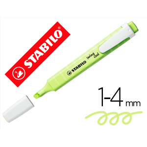 Rotulador stabilo fluorescente fino swing cool pastel chispa de lima