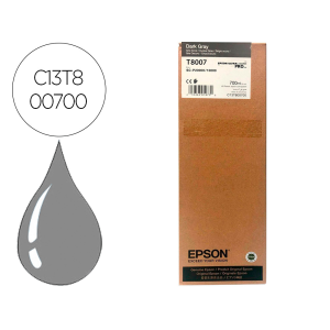 Ink-jet epson singlepack dark gray t800700 ultrachrome pro 700ml