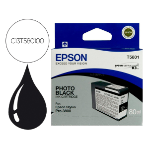Ink-jet epson stylus pro-3800/3880 negro photo (80ml)