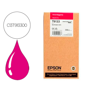 Ink-jet epson t9133 vivid magenta ink 200ml