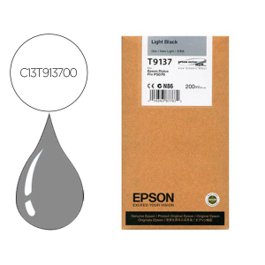 Ink-jet epson t9137 light negro ink 200ml