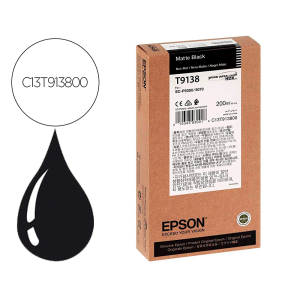 Ink-jet epson t9138 matte negro ink 200ml