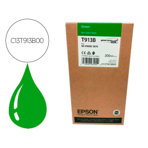 Ink-jet epson t913b green ink 200ml