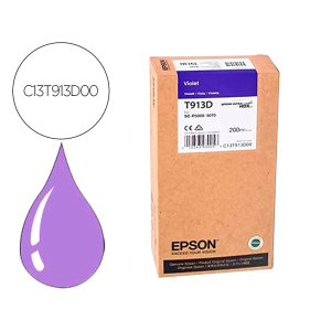 Ink-jet epson t913d violet ink 200ml