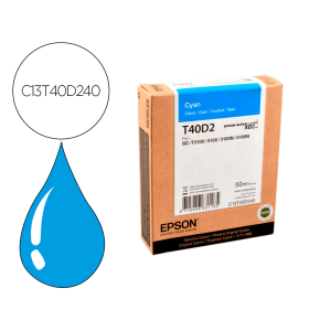 Ink-jet epson ultrachrome xd2 cian t40d240 sc-t3100/sc-t5100 50 ml