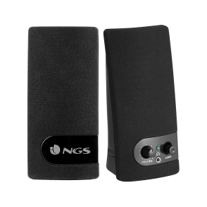 Altavoz ngs multimedia 2.0 rms 2w alimentacion usb con interruptor volumen color negro